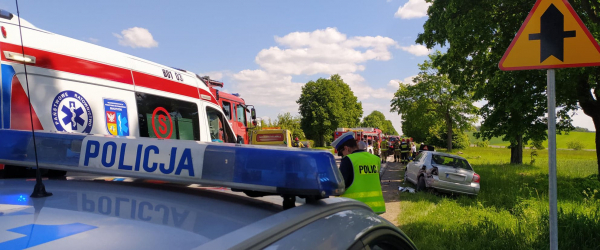 Zdarzenie drogowe na ul. Kryńskiej w Sok&oacute;łce