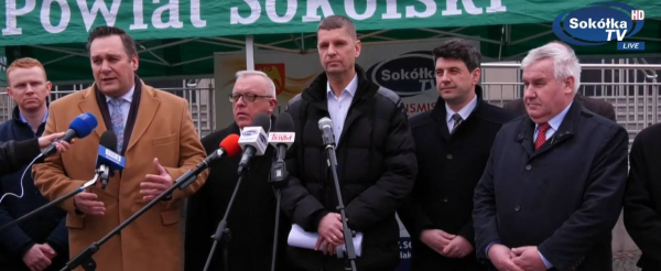 Konferecja prasowa dotycząca przebiegu S19 na p&oacute;łnoc od Białegostoku [2xTRANSMISJA NA ŻYWO]