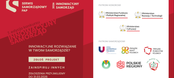 Trwa przyjmowanie zgłoszeń do konkursu Innowacyjny Samorząd 2026