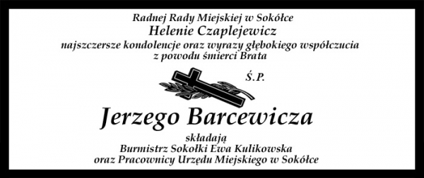 Wyrazy głębokiego wsp&oacute;łczucia
