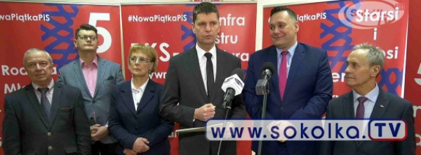 #NowaPiątkaPiS - Konferencja prasowa w Sok&oacute;łce [Film i Zdjęcia]