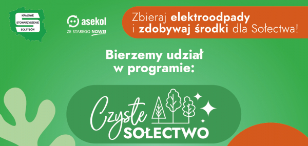 Zaproszenie do udziału w programie &bdquo;Czyste Sołectwo&rdquo; [Plakat]
