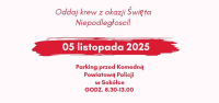 Podziel się sobą – oddaj krew z okazji Święta Niepodległości.