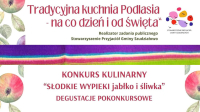 Konkurs kulinarny „Słodkie wypieki-jabłko i śliwka”