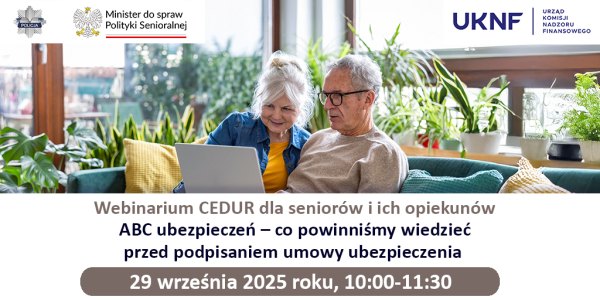 Webinarium skierowane do senior&oacute;w oraz ich opiekun&oacute;w
