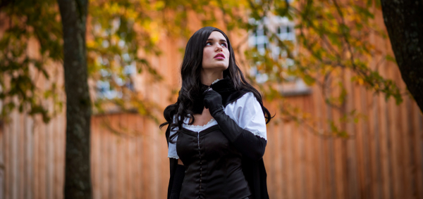 Wystawa Natalii Radziszewskiej pt: &bdquo;Cosplaye z Wiedźmina w plenerach Gminy Ciechanowiec&rdquo; [Plakat]