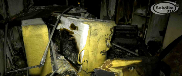 NA SYGNALE: Pożar mieszkania w Dąbrowie Białostockiej [Film]