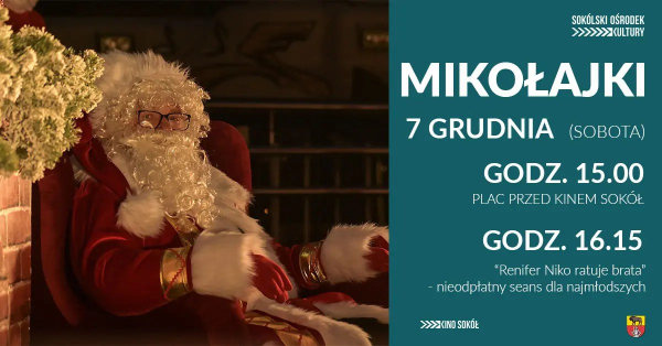 Mikołaj w najbliższą sobotę odwiedzi Sokółkę