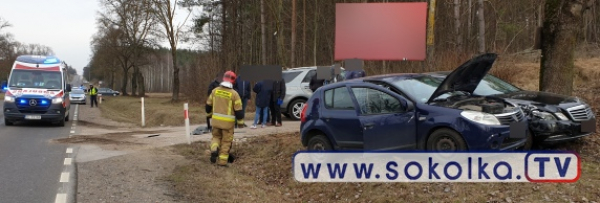 NA SYGNALE: Zderzenie trzech aut na wjeździe do Sok&oacute;łki