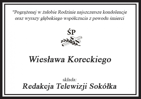 Najszczersze wyrazy wsp&oacute;łczucia i słowa wsparcia