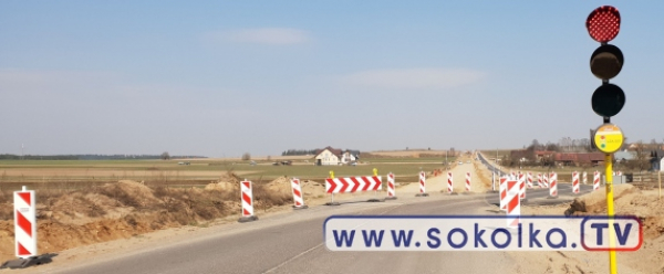 Kolejne zmiana organizacji ruchu na trasie Dąbrowa Bł. -Sok&oacute;łka