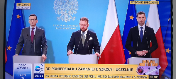 Jest decyzja o zamknięciu szk&oacute;ł w całej Polsce [Film]