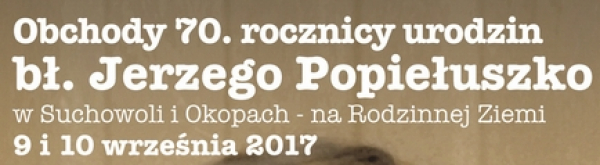 Obchody 70. rocznicy urodzin bł. Jerzego Popiełuszko [Zaproszenie]